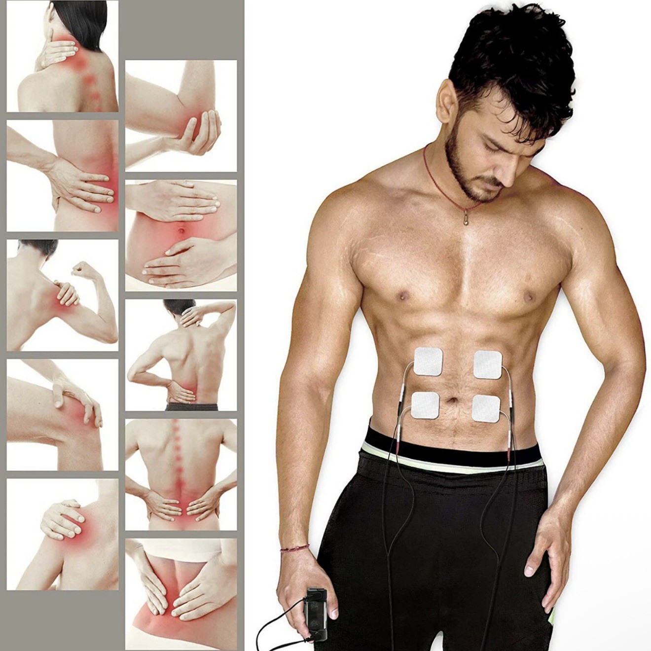 Istim EV-805 EMS Tens combo 4 Channel Rechargeable Electric Muscle Stimulator