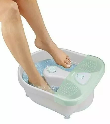 NEW Large Feet Foot Spa Bath Heat Soaker Massage Bubble Roller Deep Soak