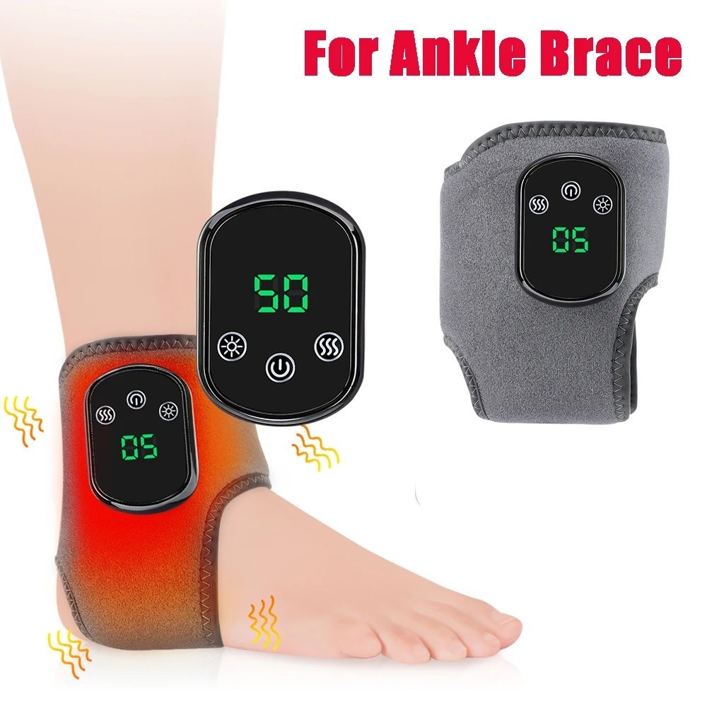 Electric Wrist Brace Hot Compress Massage Support Band for Hand Foot Ankle Pain
