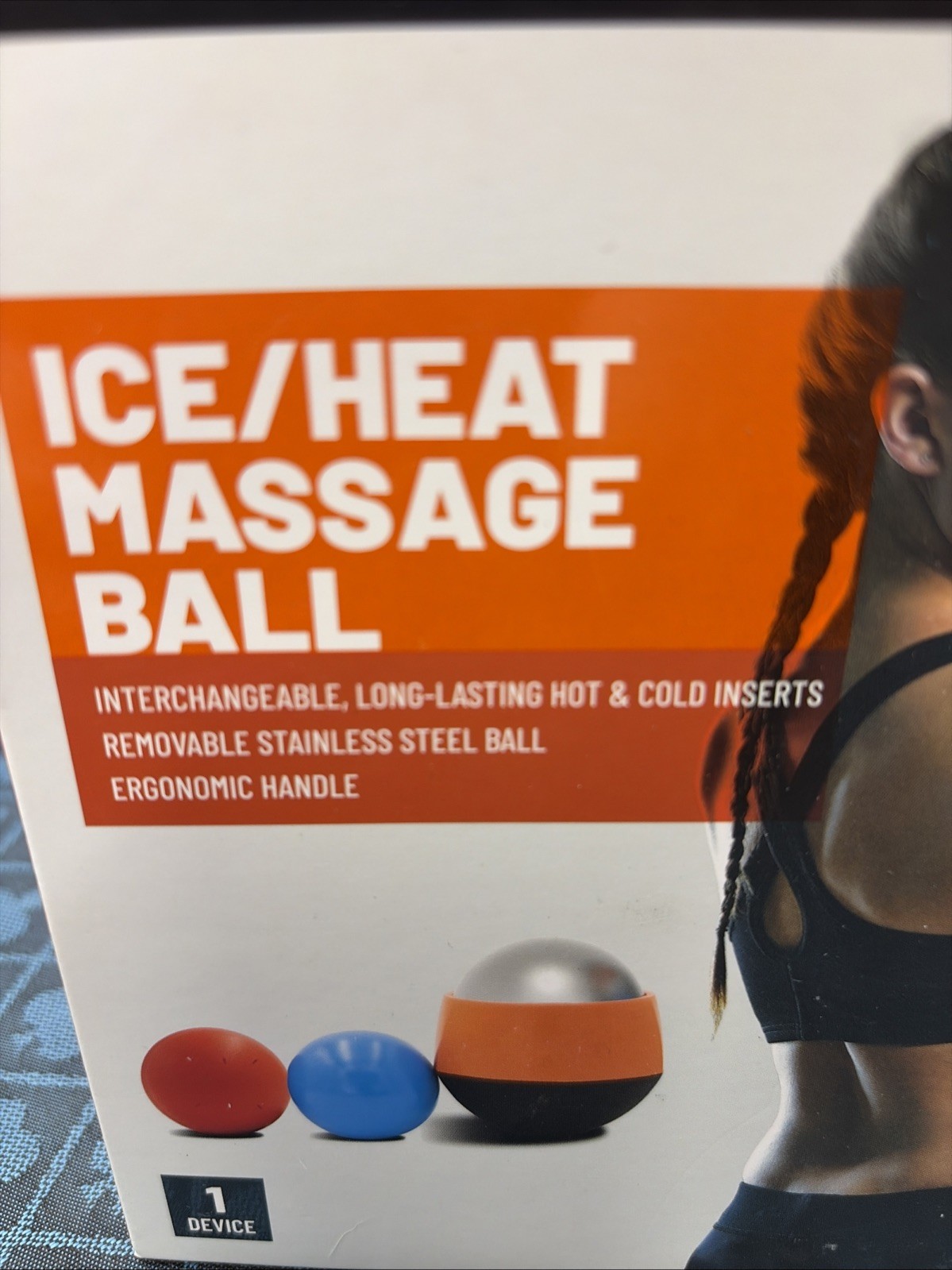 KT Health Ice/Heat Massage Ball for Muscle Pain & Stress Relief-NEW