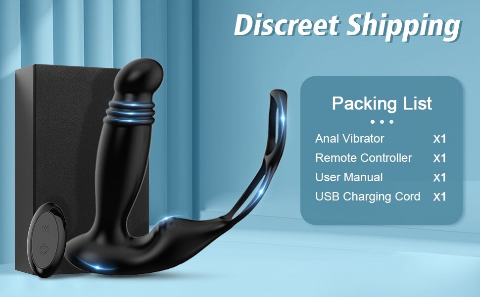 Remote Powerful Flapping Prostate Massager Dual Motor Male Waterproof Vibrators