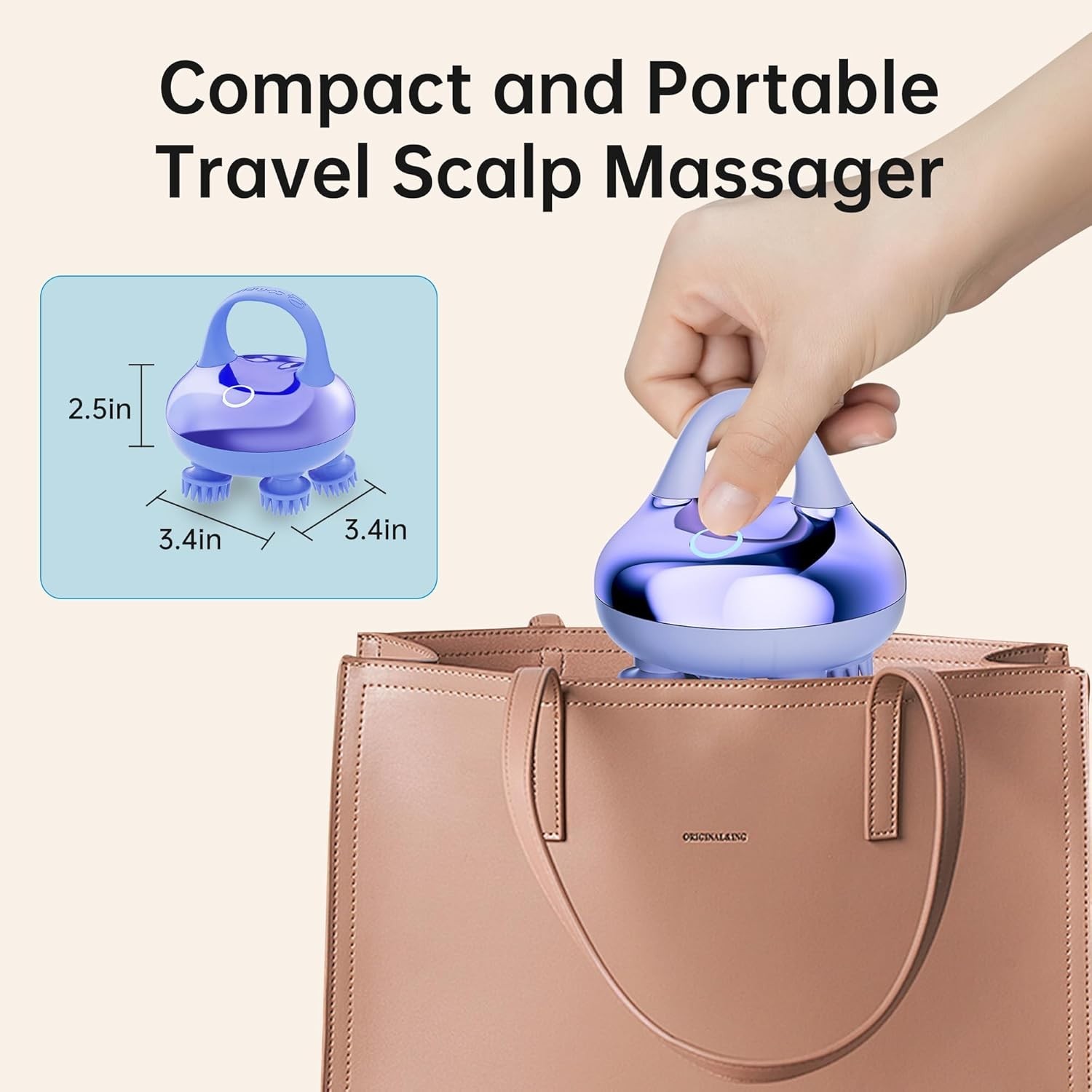 8 Claw Cordless Scalp Massager – Gentle Cleansing for Relaxation & Grooming