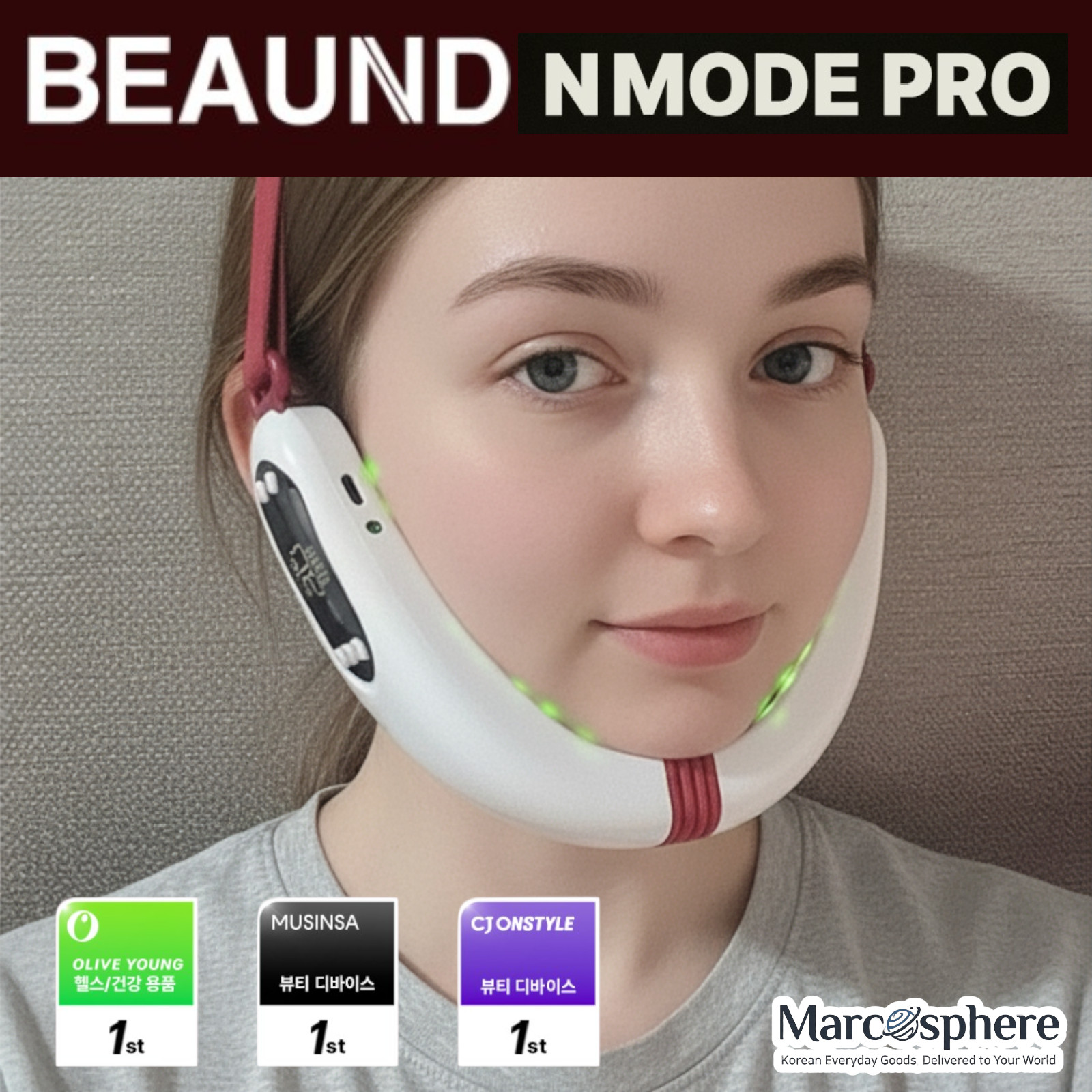 Beaund Nmode Pro EMS V-Line Facial Lifting Device Home Care K-beauty