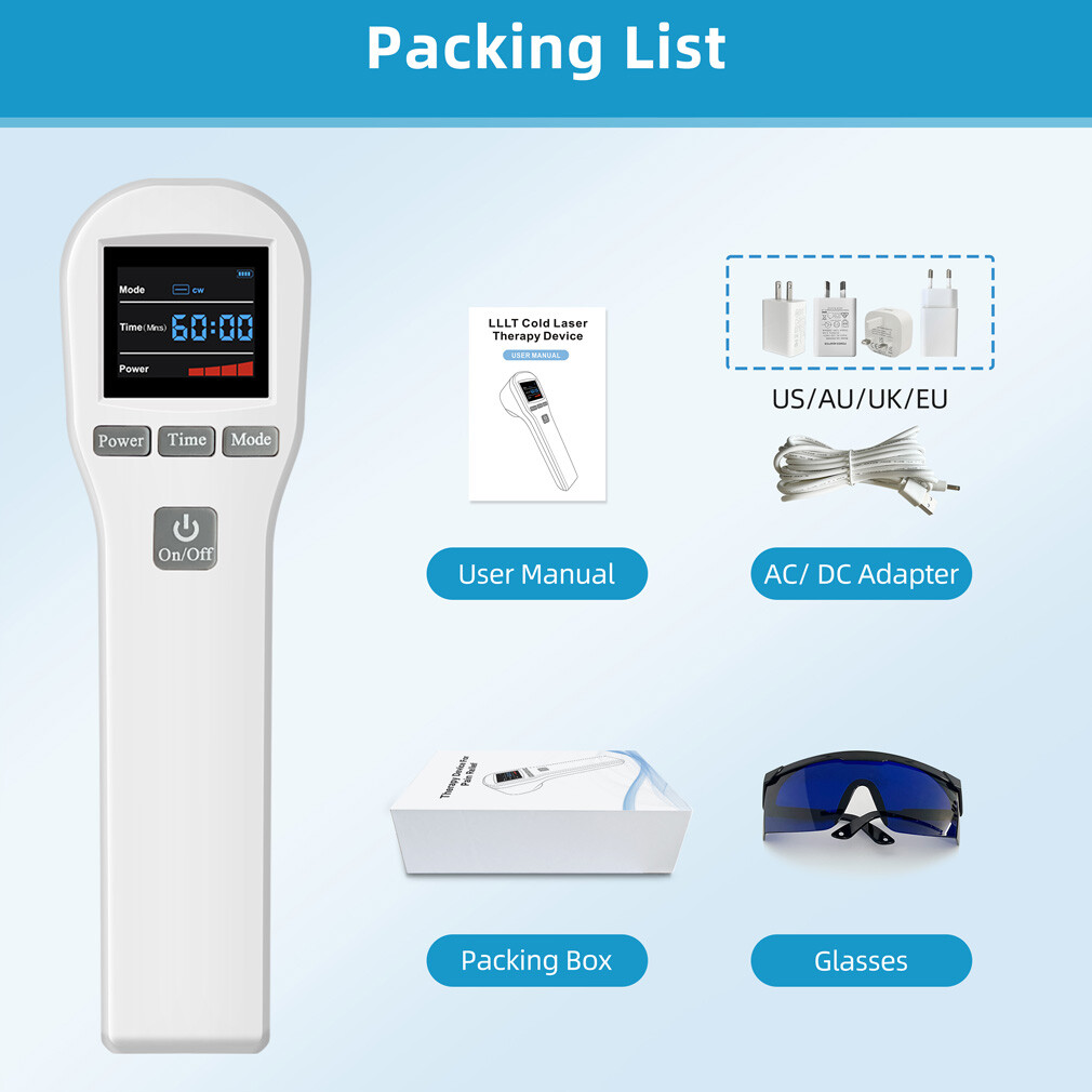 880mW Cold Laser Therapy for Arthritis Back Shoulder Pain Device 650nm 808nm