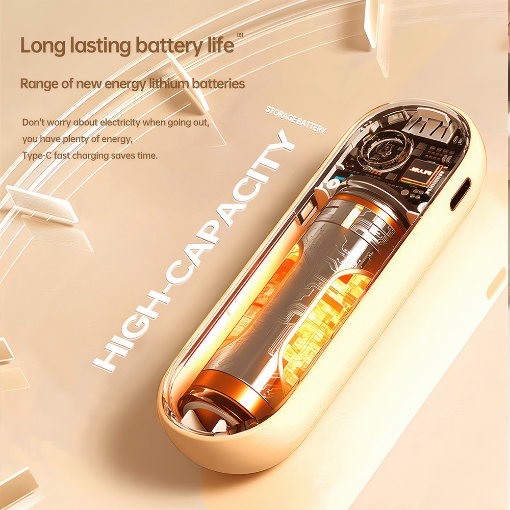 USB Muscle Massager Gun Six Heads High Frequency Neck Waist Fascia Massage Gun