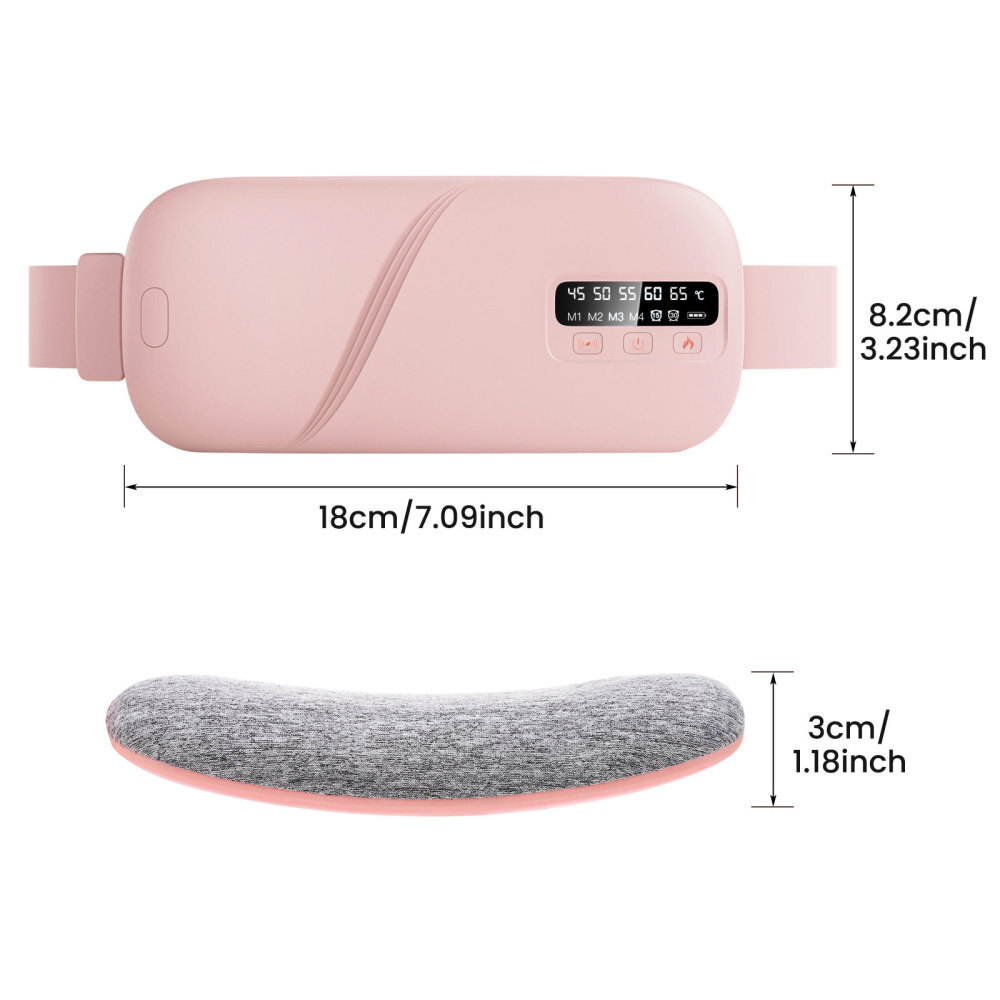 Heating Pad Massage Period Pain Relieve Therapy Menstrual Cramp Electric Belt