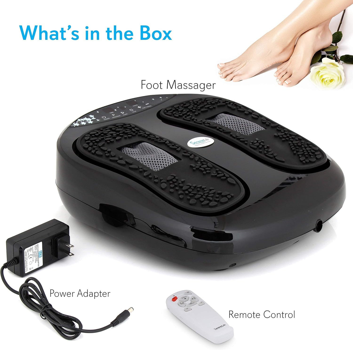 Hurtle Shiatsu Foot Massager Machine – Chinese Reflexology, Sitting Remote Contr