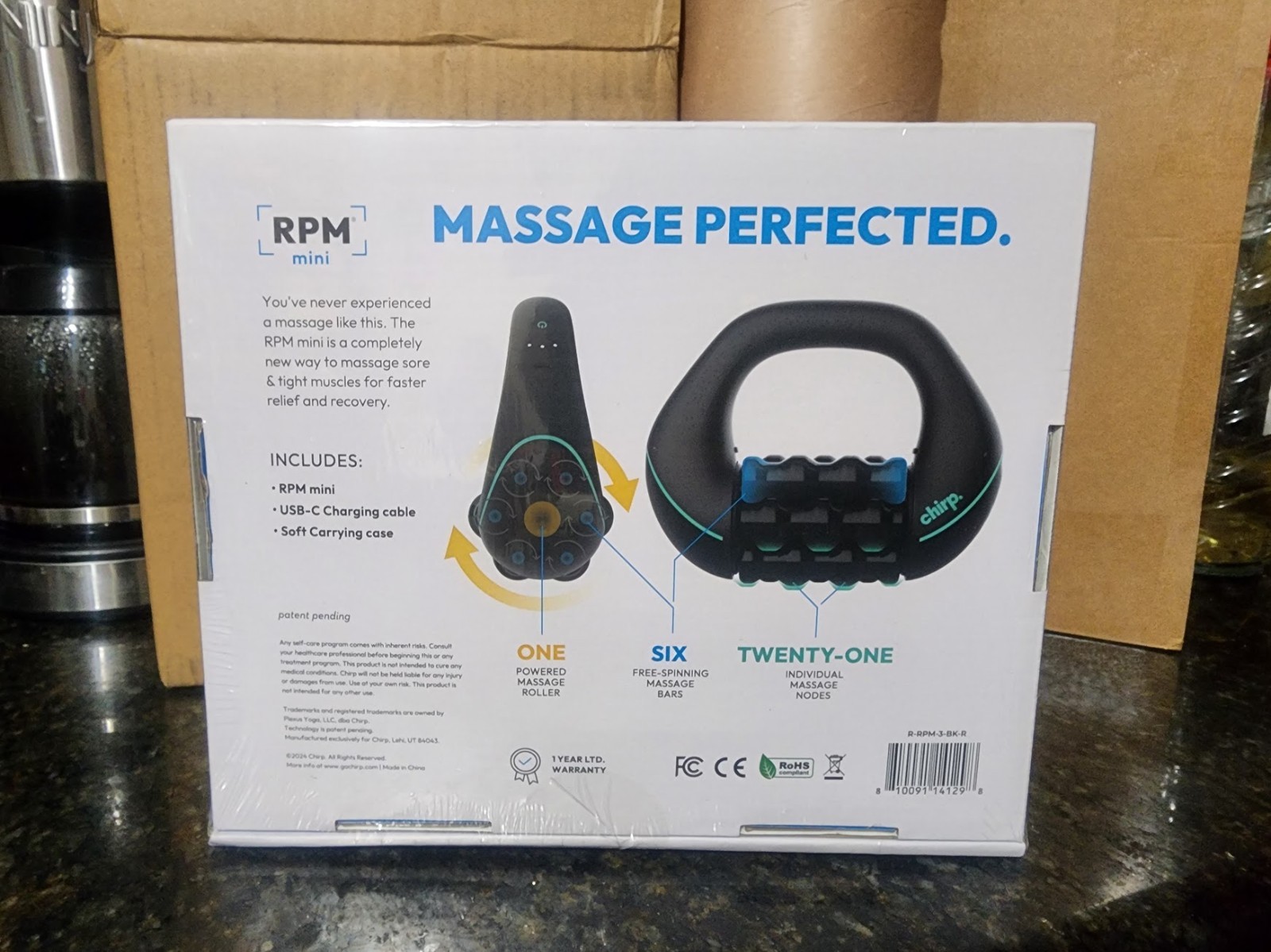Chirp RPM Mini Rolling Percussion Massager Percussion Therapy Recharger (New)