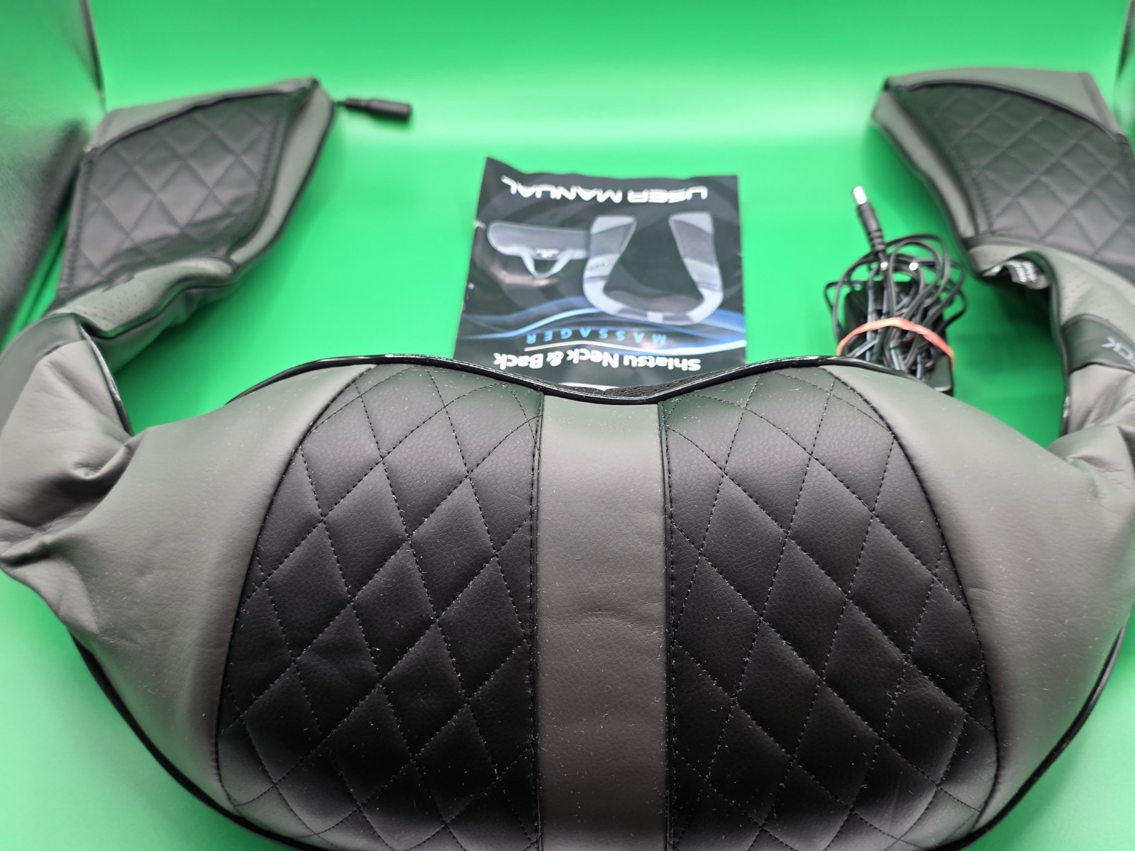 Resteck Shiatsu Massager for Neck and Back with Heat Adjustable Levels With Case