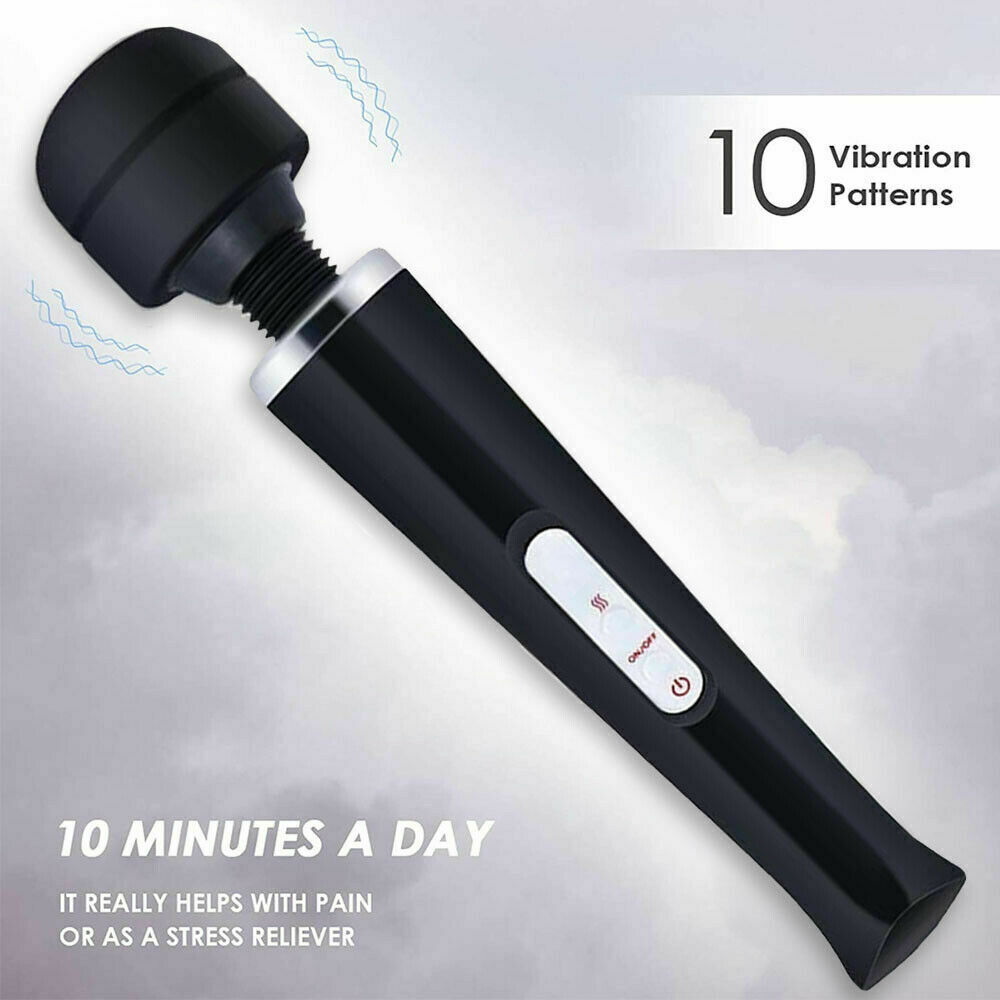 Handheld Massager Wand Vibrating Massage Magic Full Body Therapy Motor 20-speeds