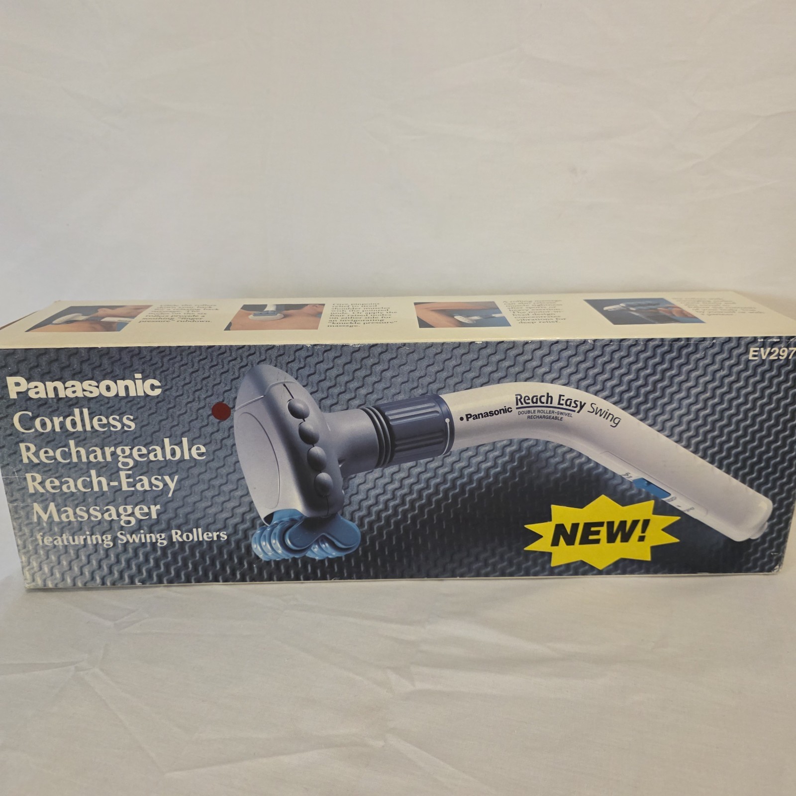 Panasonic Cordless Rechargeable Reach Easy Massager EV297W Open Box Works