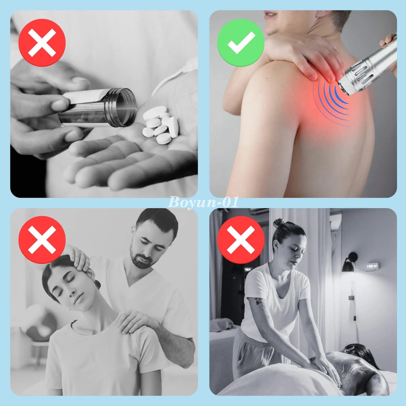 Portable Shockwave Therapy Machines Pain Relief Multi-Functional Body Massage