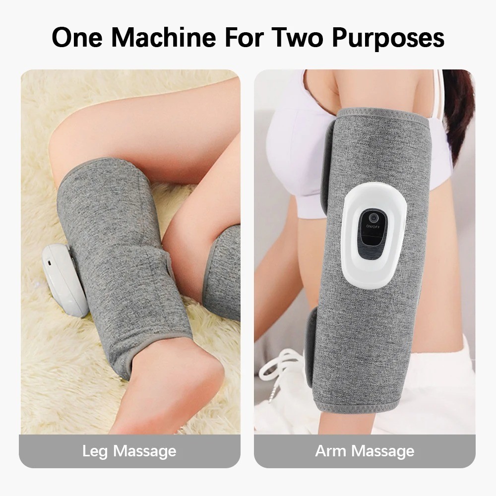 3Mode Air Compression Leg Massager Muscles Relax Calf Circulation Heated Massage