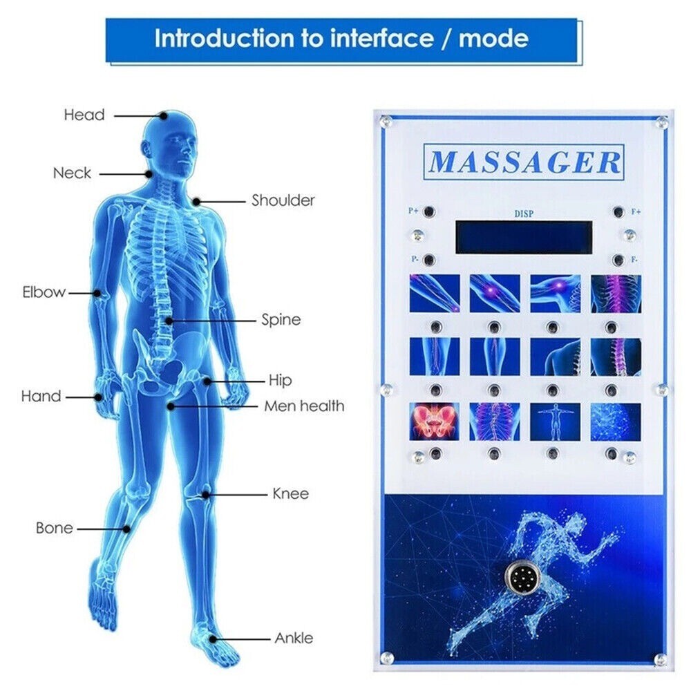 ESWT Shockwave Therapy Machine With 7 Heads ED Treat Pain Relief Massager