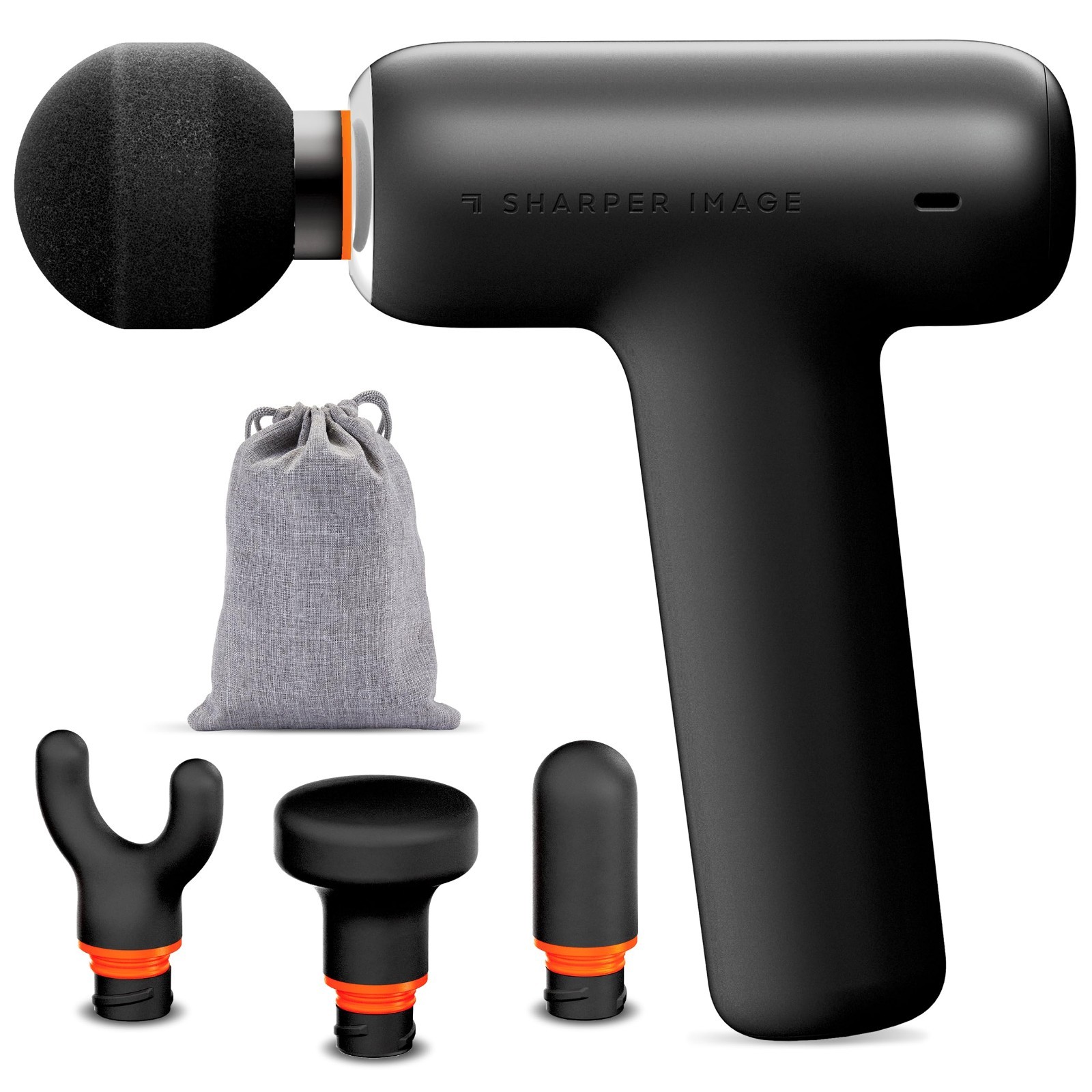 Mini Massage Gun Deep Tissue Percussion Massager 6 Speeds Portable with Attachme