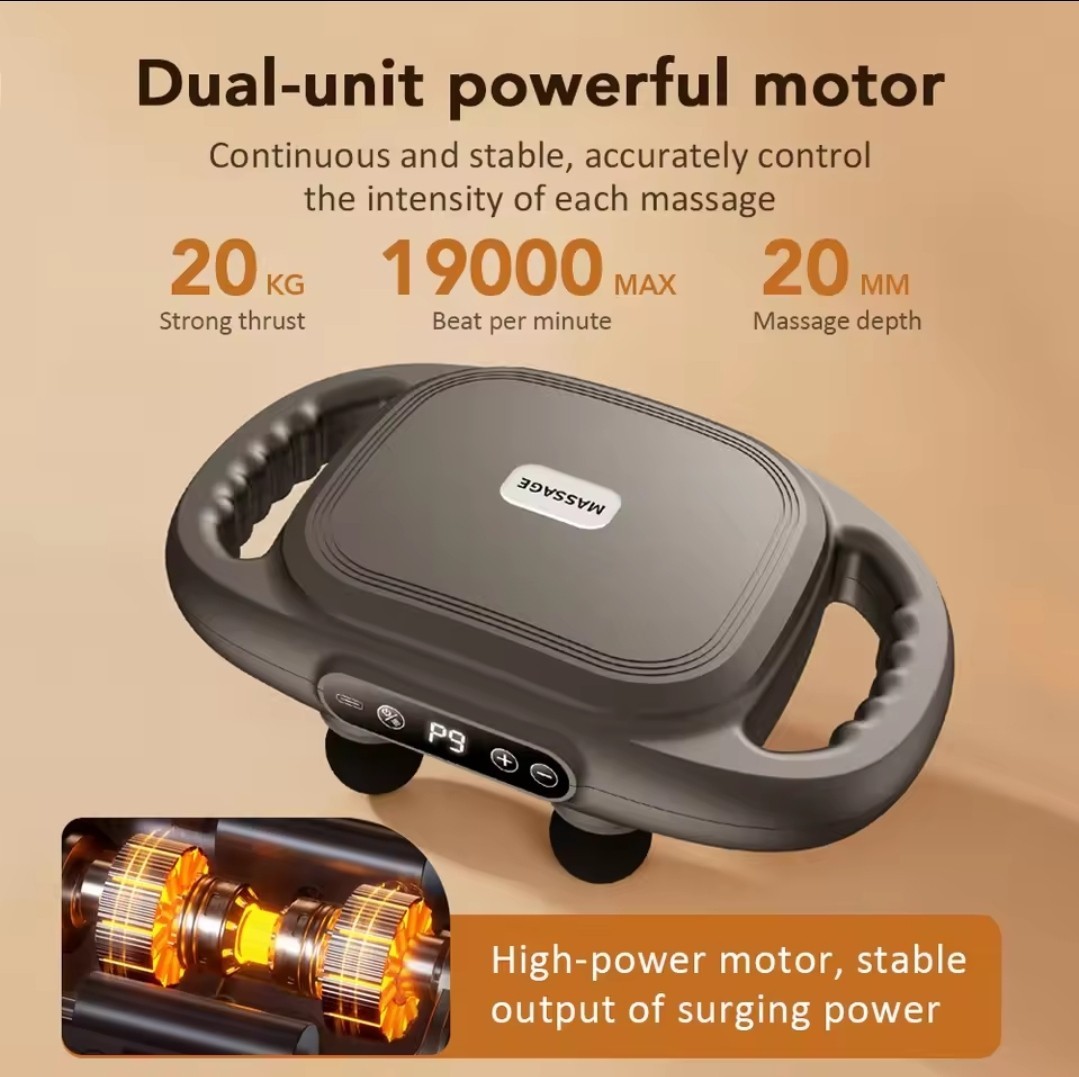 16-Head Whole Body Fascia Gun Massager for shoulder back waist deep tissue