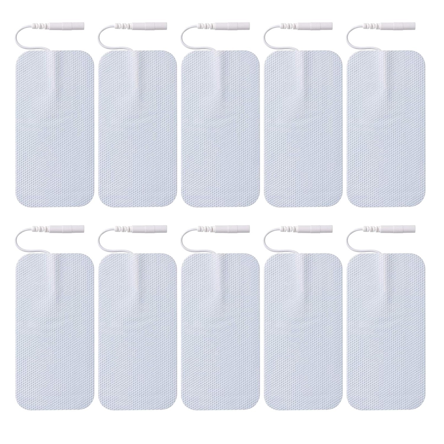 Universal Fit 10-Pack TENS Unit Electrode Pads – Skin-Friendly & Reusable Design