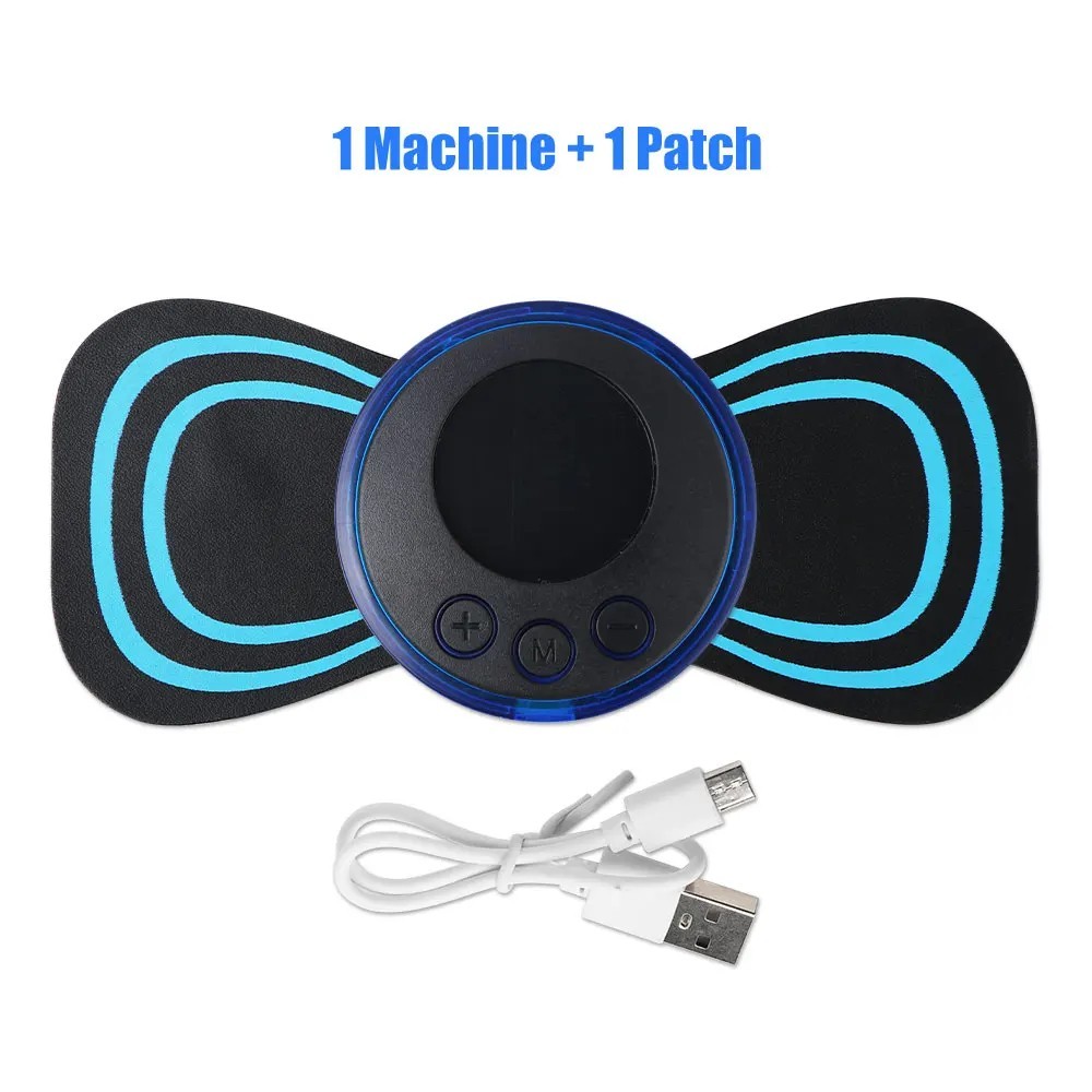 Mini Portable EMS Neck Massager Electric Cervical Pain Relief Massage Patch