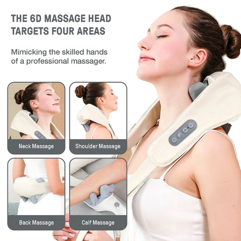 EUC GlossRay 3D Pro Advanced Neck & Shoulder Massager w/ Infrared Heating