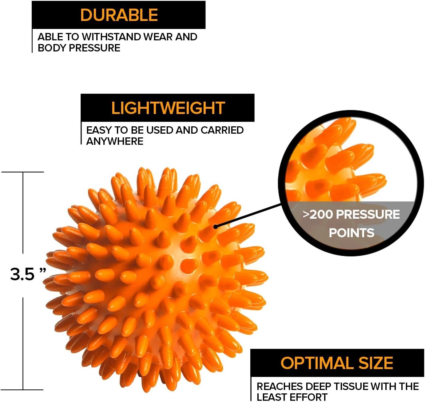Portable Spiky Massage Balls Set – Firm, Medium, and Soft for Whole Body Relief