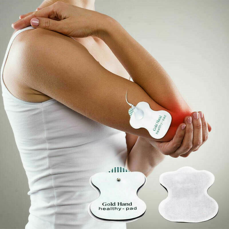 50 Replacement Tens ELECTRODE PADS Message Machine Patches Gold Hand Heal.qhk