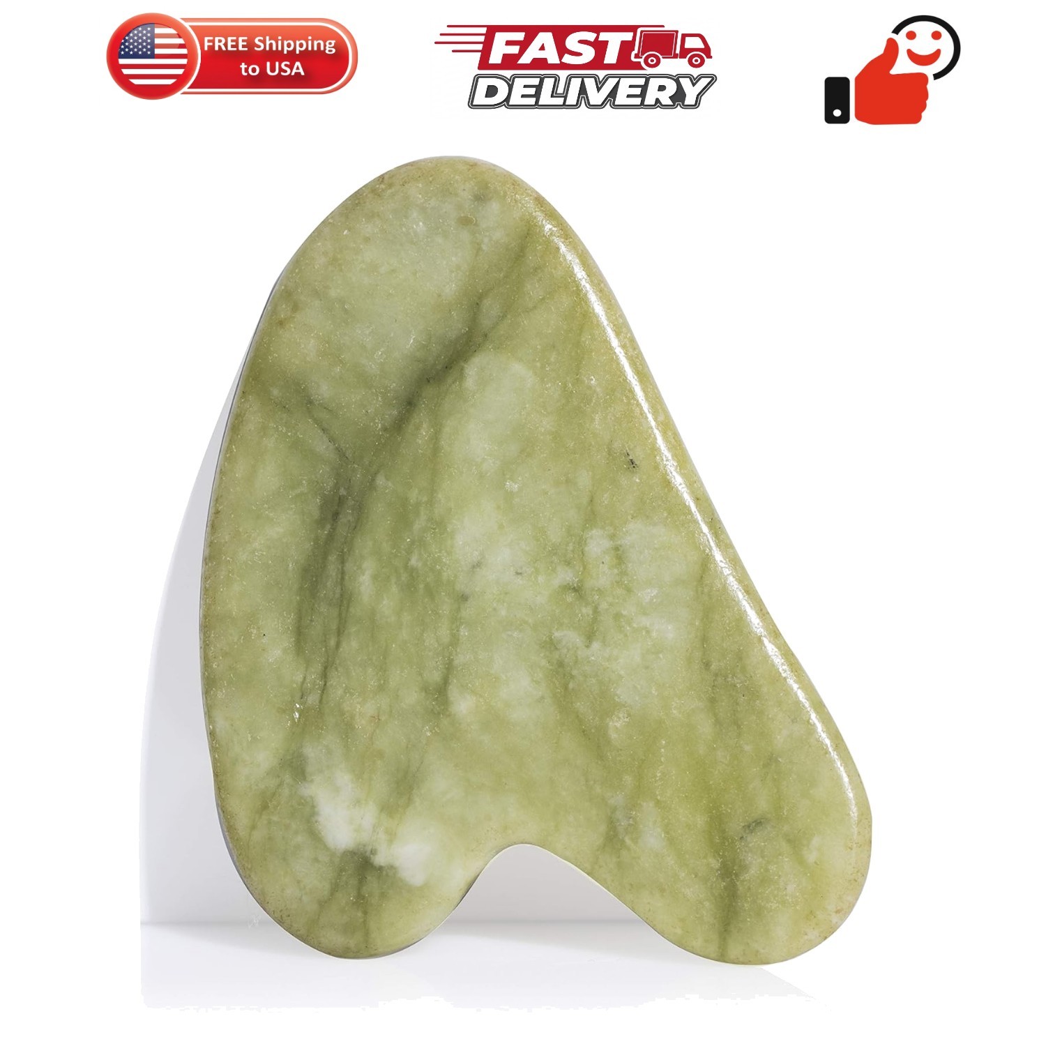 Guasha Scraping Massage Tool – Jade Gua Sha Board – Traditional Scraper Tool …