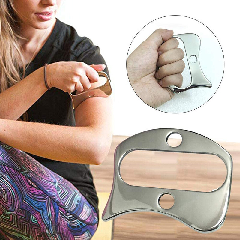3.7″ Stainless Steel Scraping Board Body Scrapper Plate For Release Pain Relief