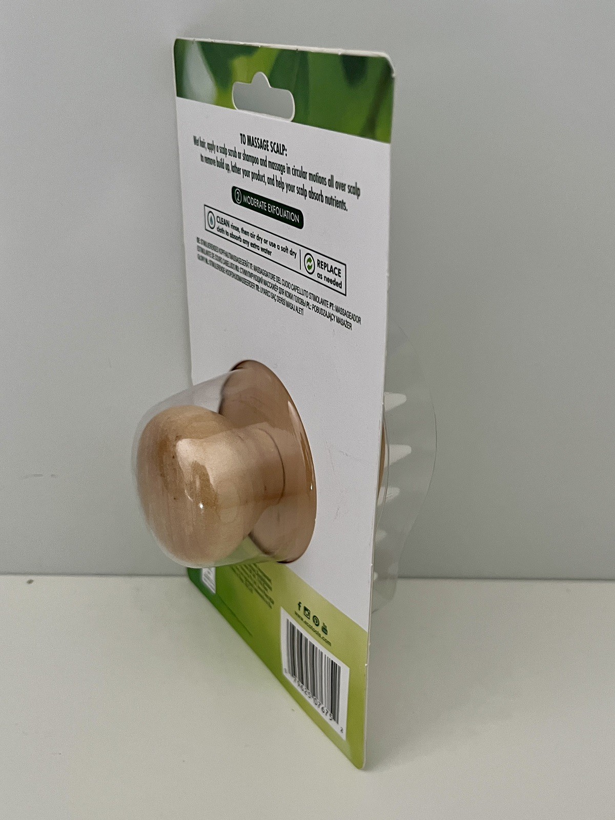 EcoTools Stimulating Scalp Massager Handheld Bamboo All Hair Types SEALED FreeSh