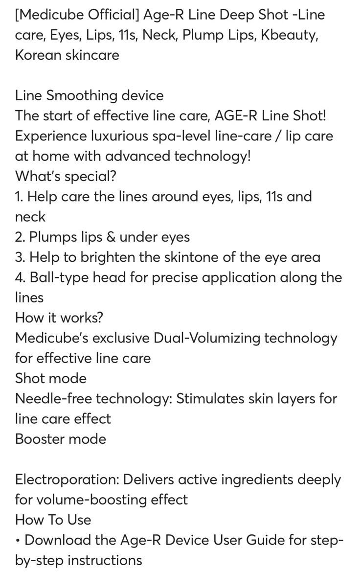 MEDICUBE AGE-R I Deep Shot