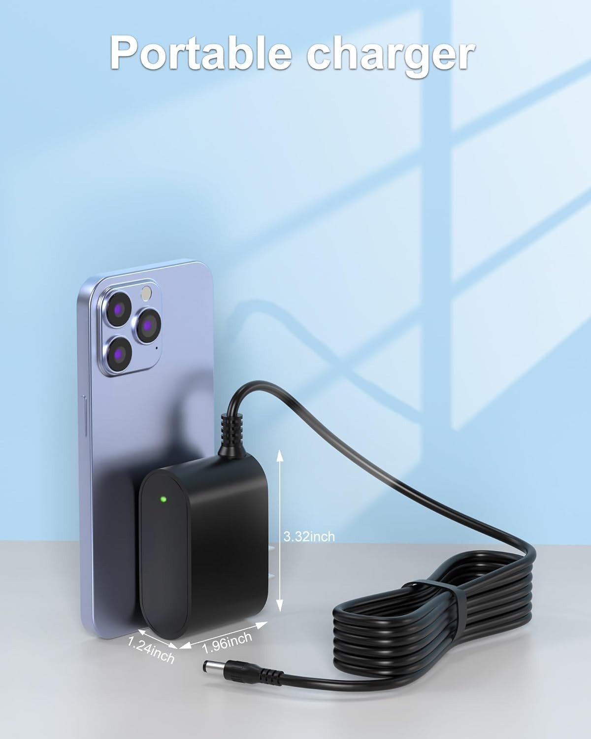 6FT Long 27V Power Cord for Sharper Image Massage Gun – Perfect Corded Solution