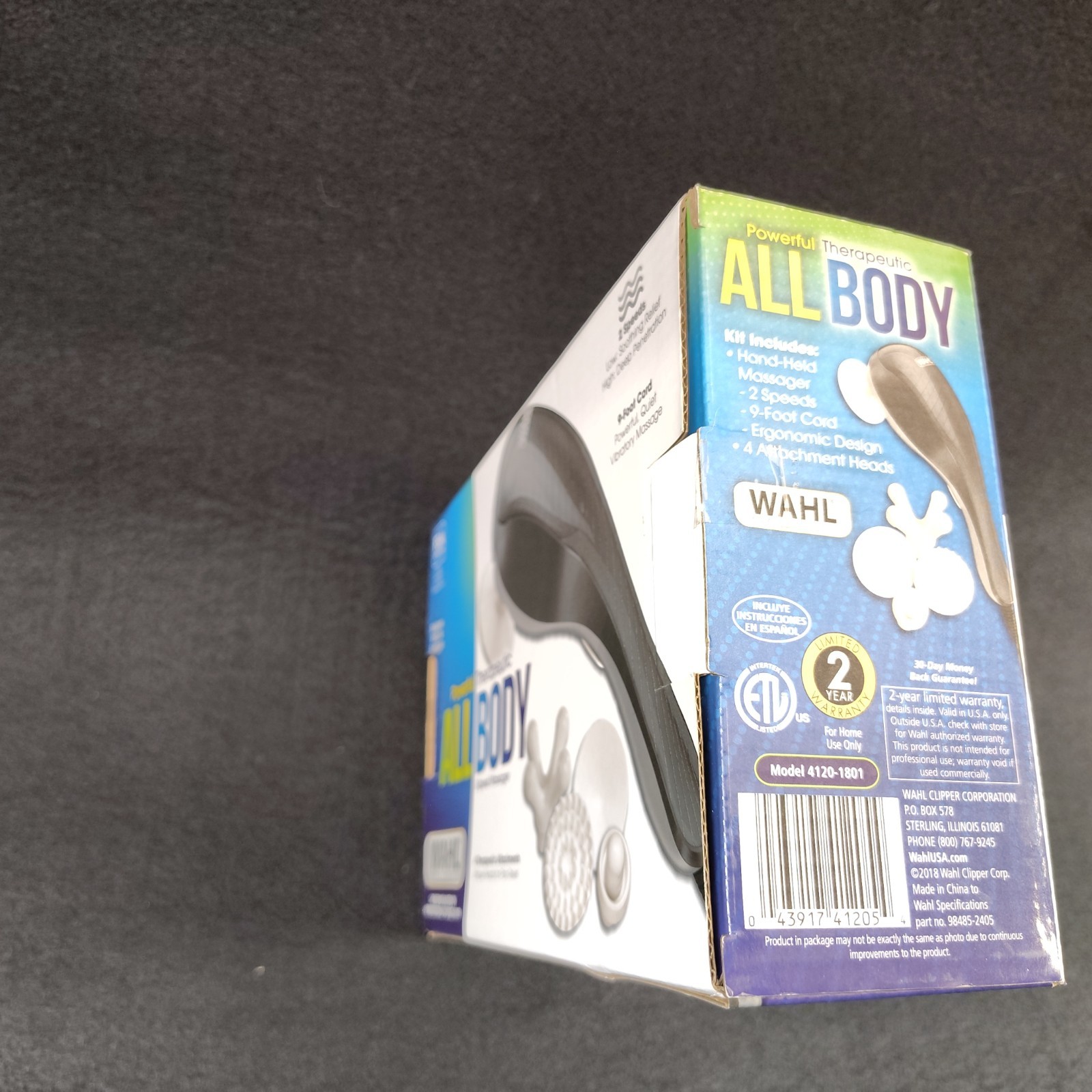 WAHL All Body Therapeutic 2-Speed Massager | 4 Heads | 4120-1801 Excellent Condi