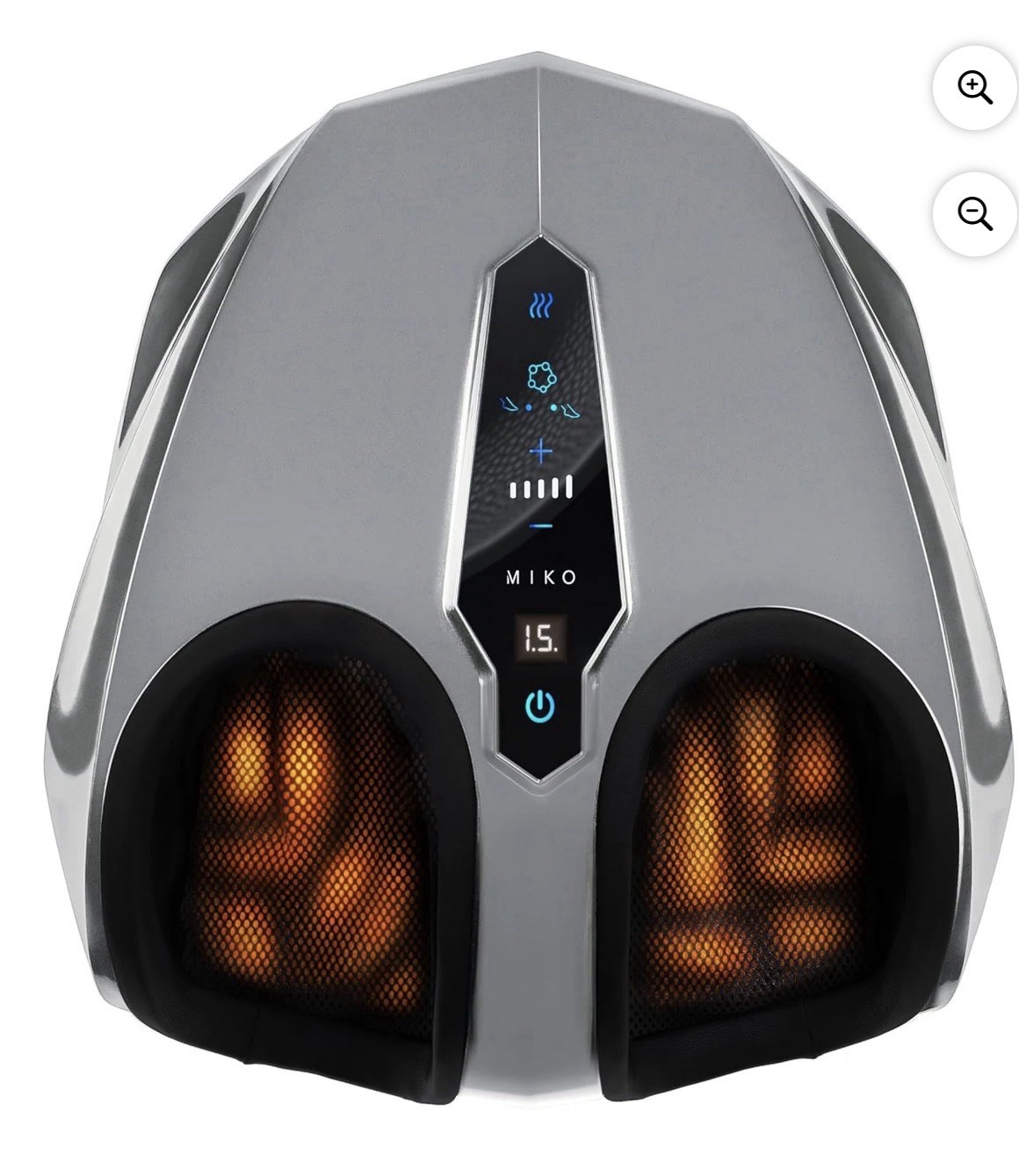 Miko Shiatsu Foot Massager with Heat Kneading and Rolling and Pressure Settings