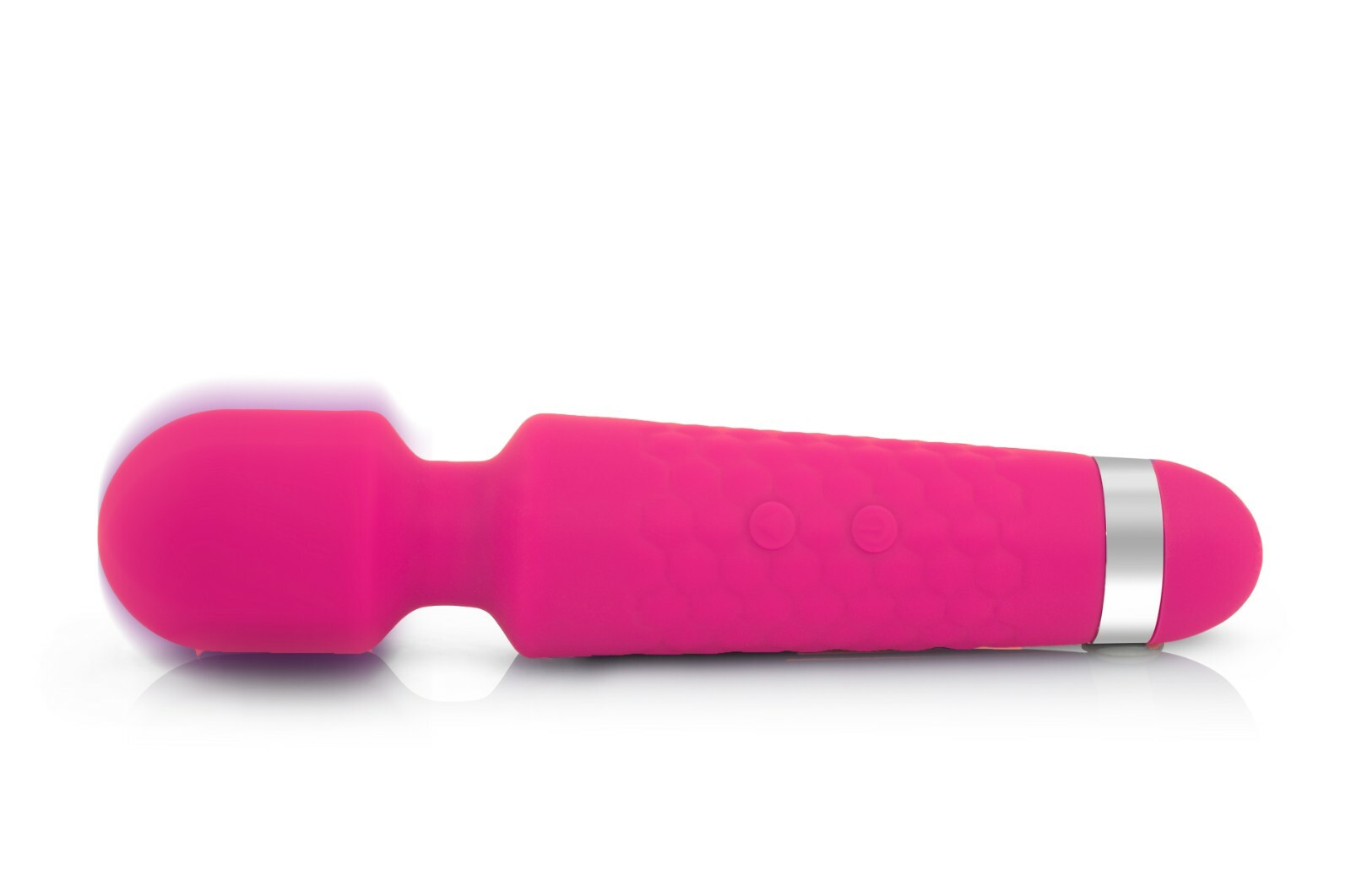 Pink Compact 12 speed pulsatin Full Body Personal Massage Wand Handheld Vibrator