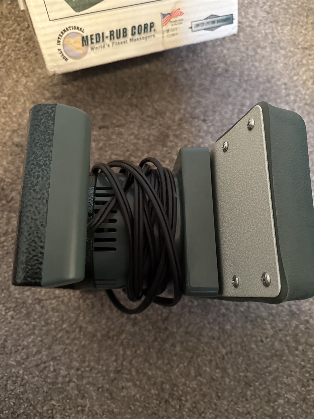 Medi-Rub Body Massager 2000 Plus Two Speed Massage Therapy USA Green Tested NICE