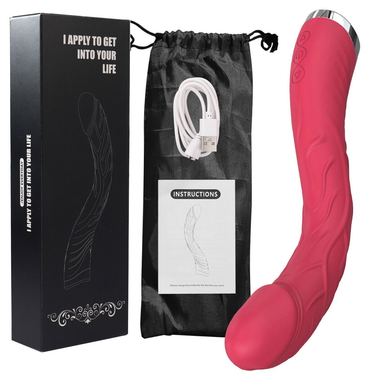Handheld Massager 10 Speed Wand Vibrating Massage Full Body Stimulator For Women