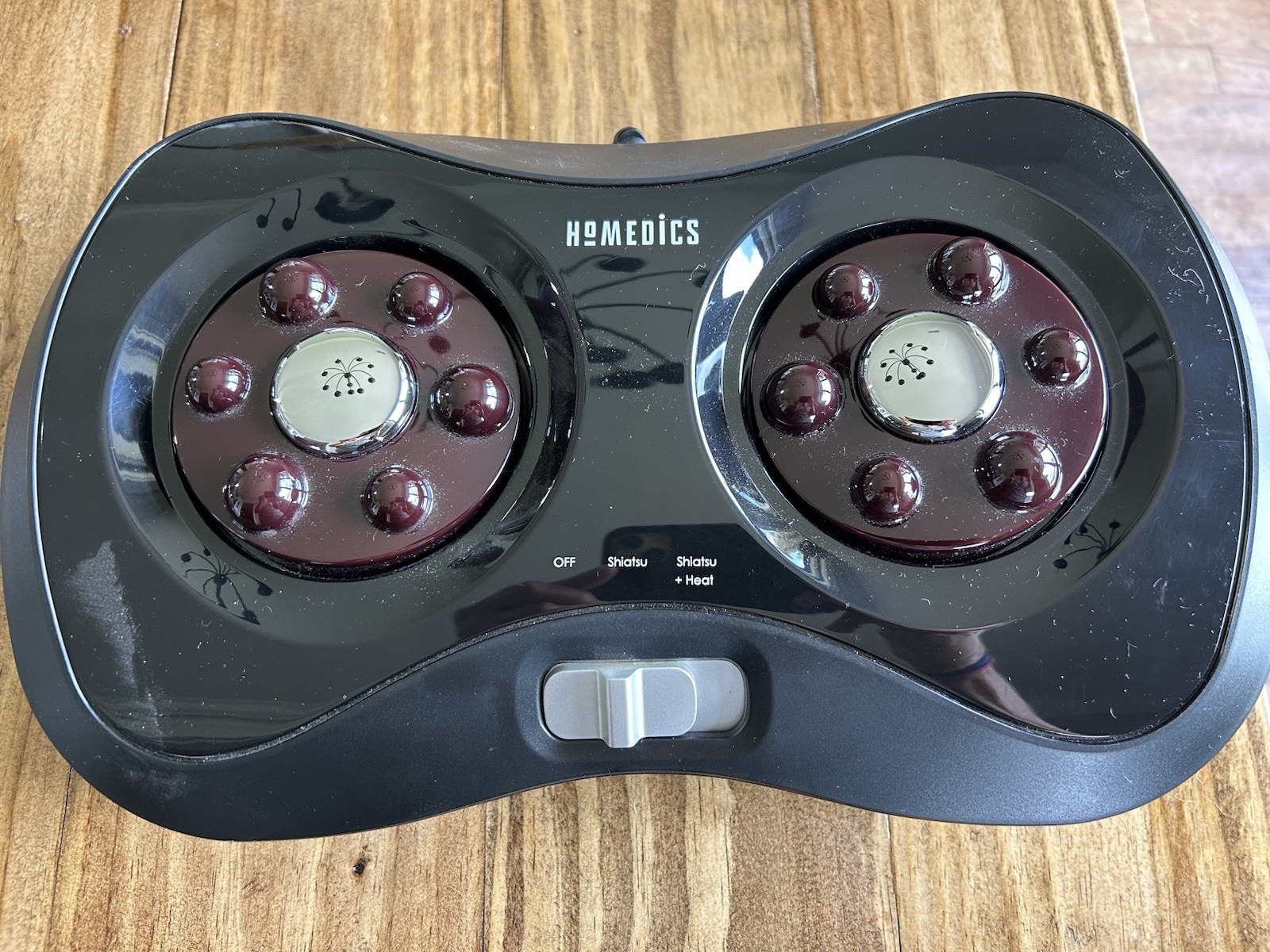 HoMedics Shiatsu Heated Foot Massager Black Corded Electric 2 Heads UL