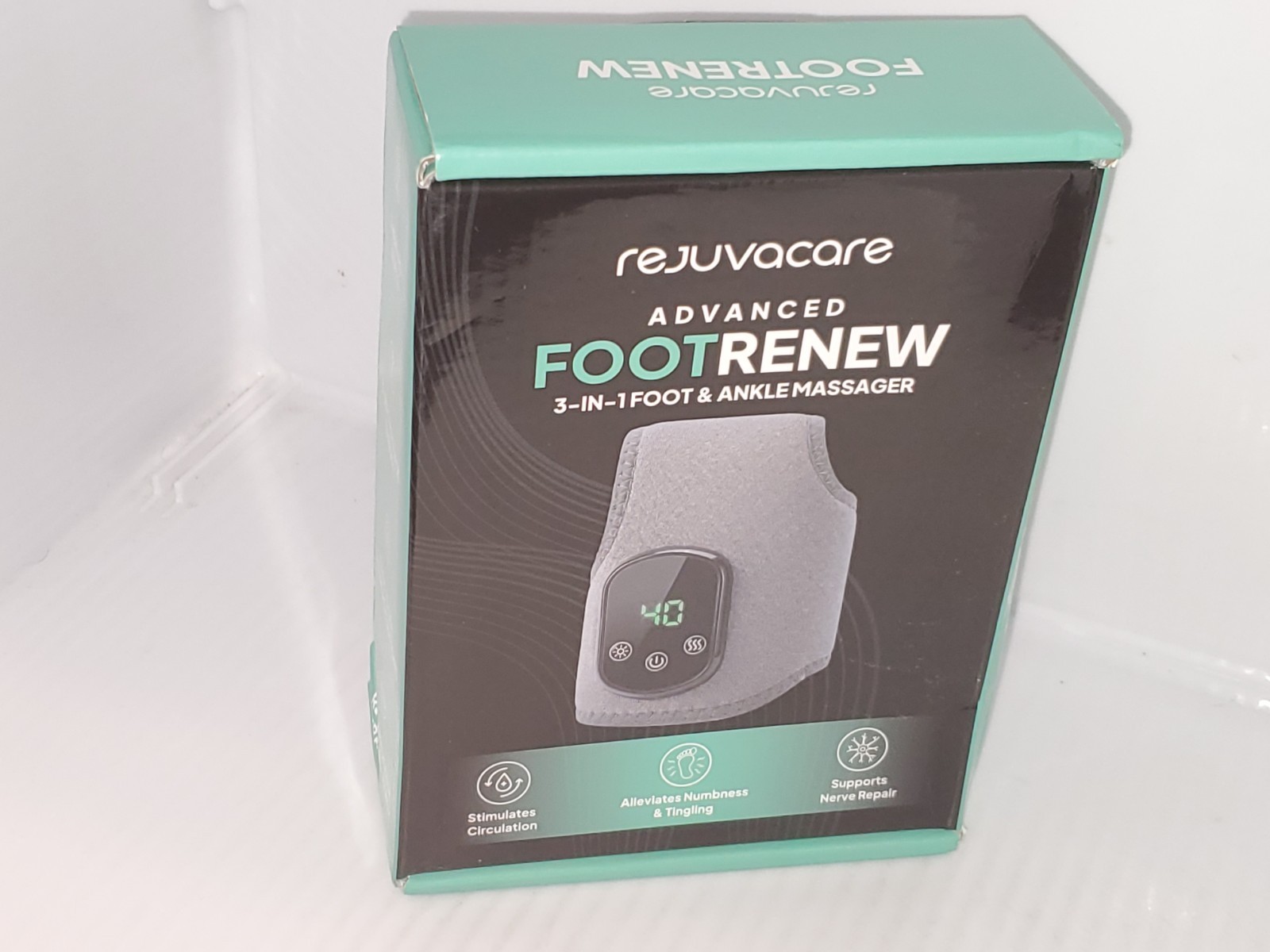 Rejuvacare Foot Renew Triple Method Foot & Ankle Massager. NEW HTF