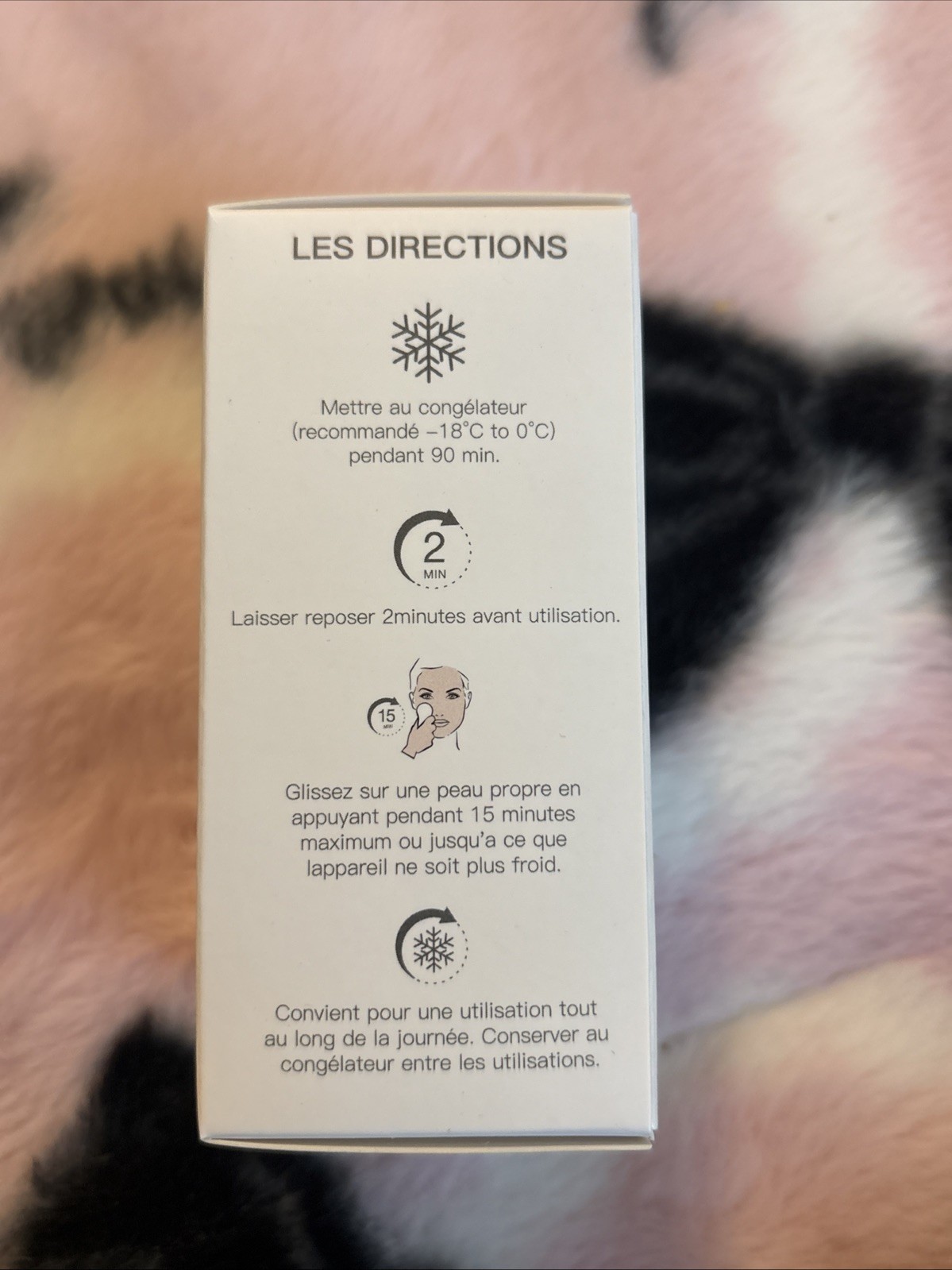 Skin Inc Cryo Ice Sake Roller – Depuff Sculpt Detox – Pink To White New Sealed
