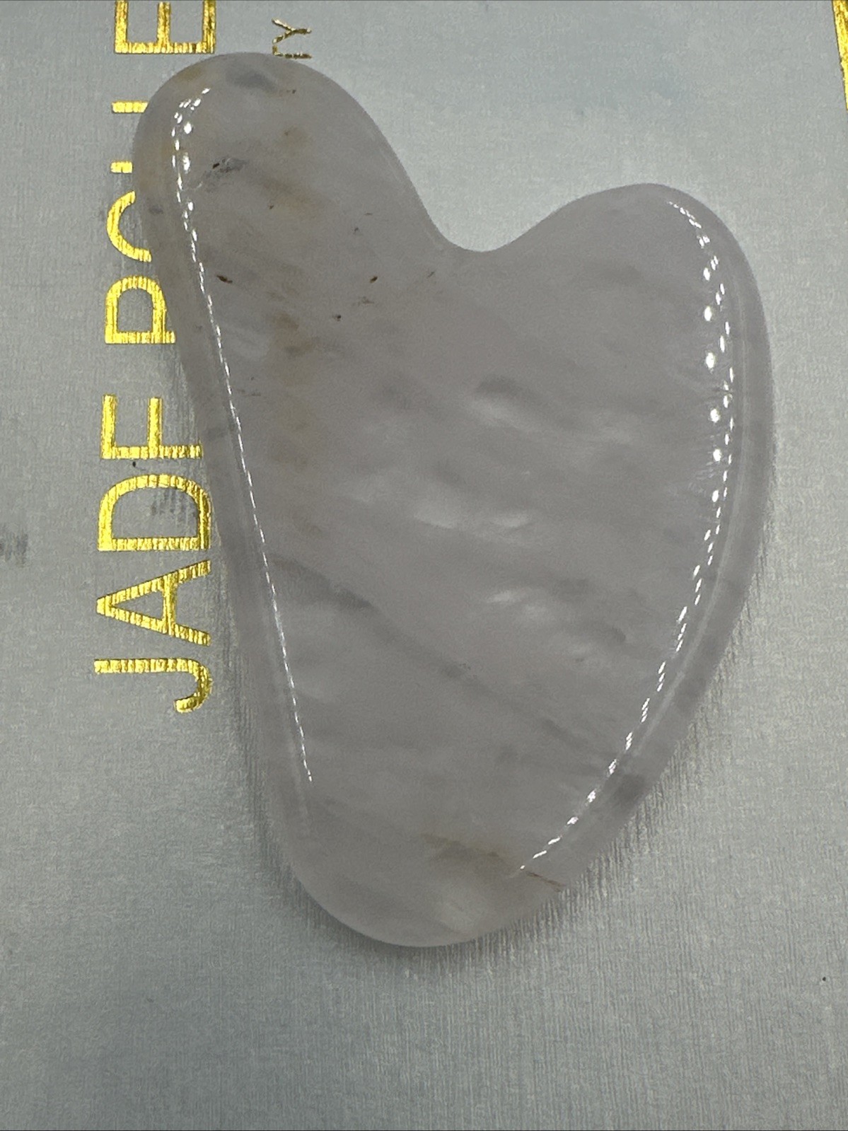 Rose Quartz Jade Roller & Gua Sha Set Facial Massage Tool – Reduce Puffiness