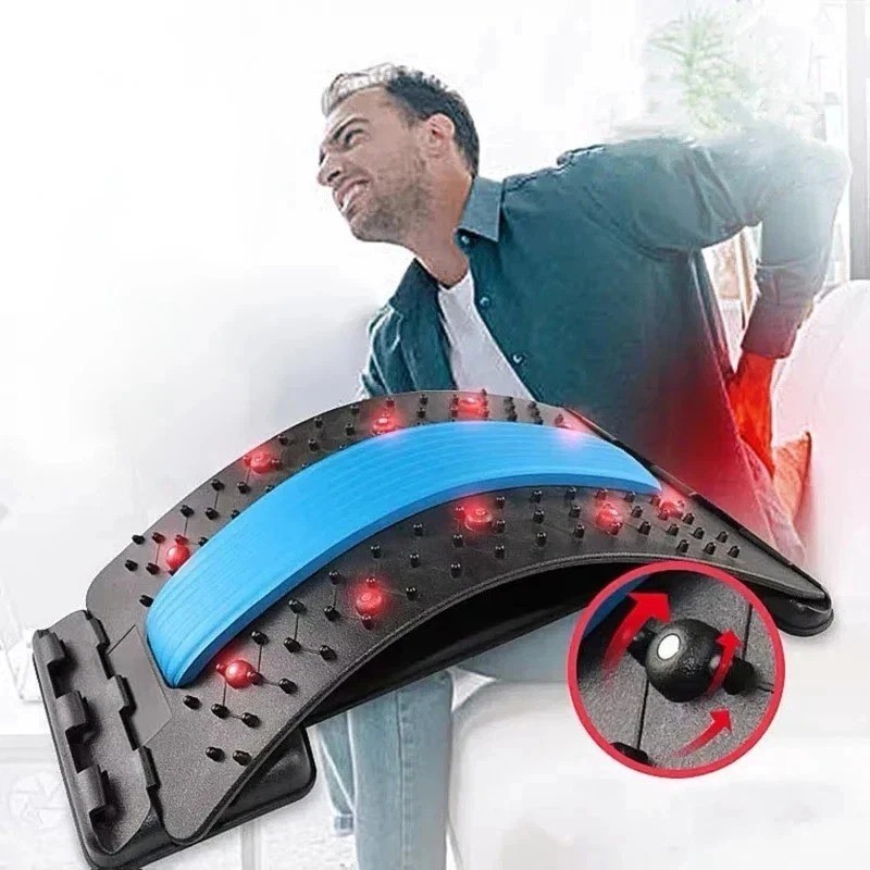 Multi-Level Back Stretcher | Lumbar Support Device | Spine Relief & Posture Aid