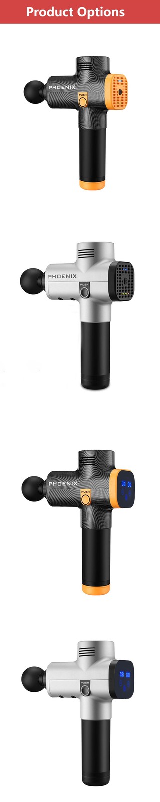Phoenix A2 Massage Gun – Deep Tissue Handheld Muscle Relaxation Tool