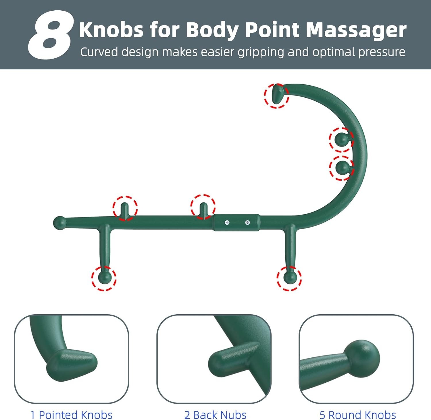 NEW* Back & Neck Massager | for Trigger Point Fibromyalgia Pain Relief + Massage