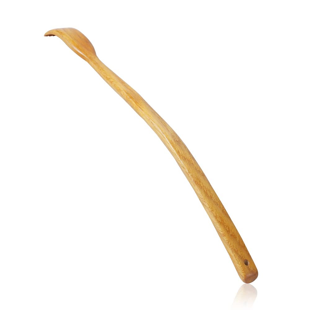 ITCHY-BAN Oversized Wooden Back Scratcher: 1.2» X17.7», 7 Ounce, Yellow
