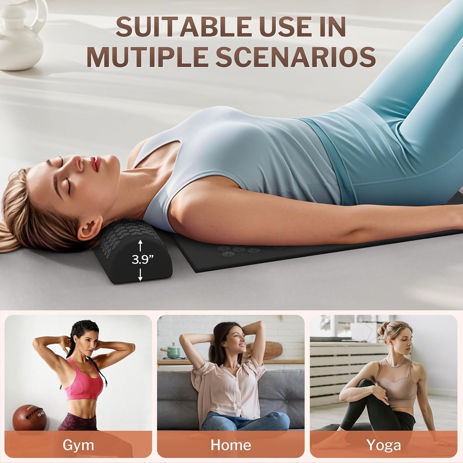 Heated Acupuncture Mat – 6 Heat Levels with 2 Hours Auto Off and 4 Adjustable…