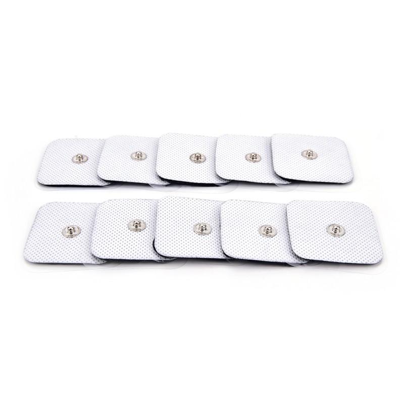 10x Silicone Gel Tens Units Electrode Replacement Pads For Massagers PracticaBT