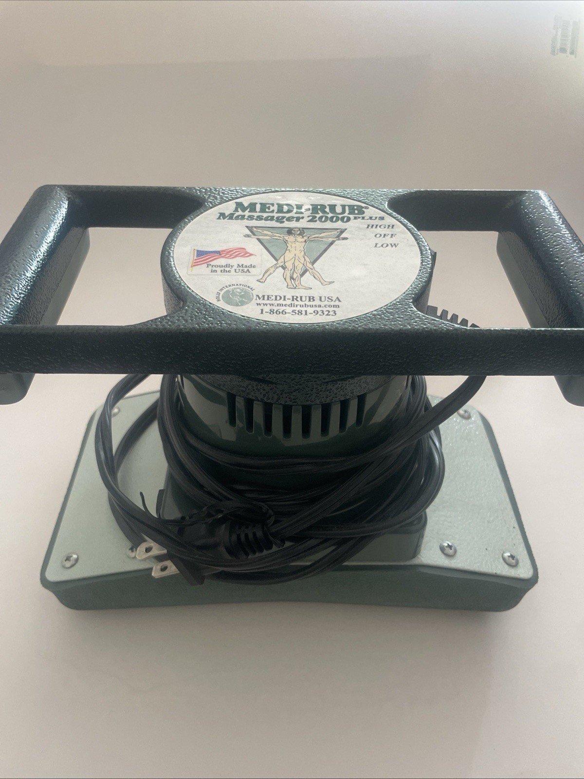 Medi-Rub Massager 2000 Plus Full Body 2 Speed Electric Massager Made In USA