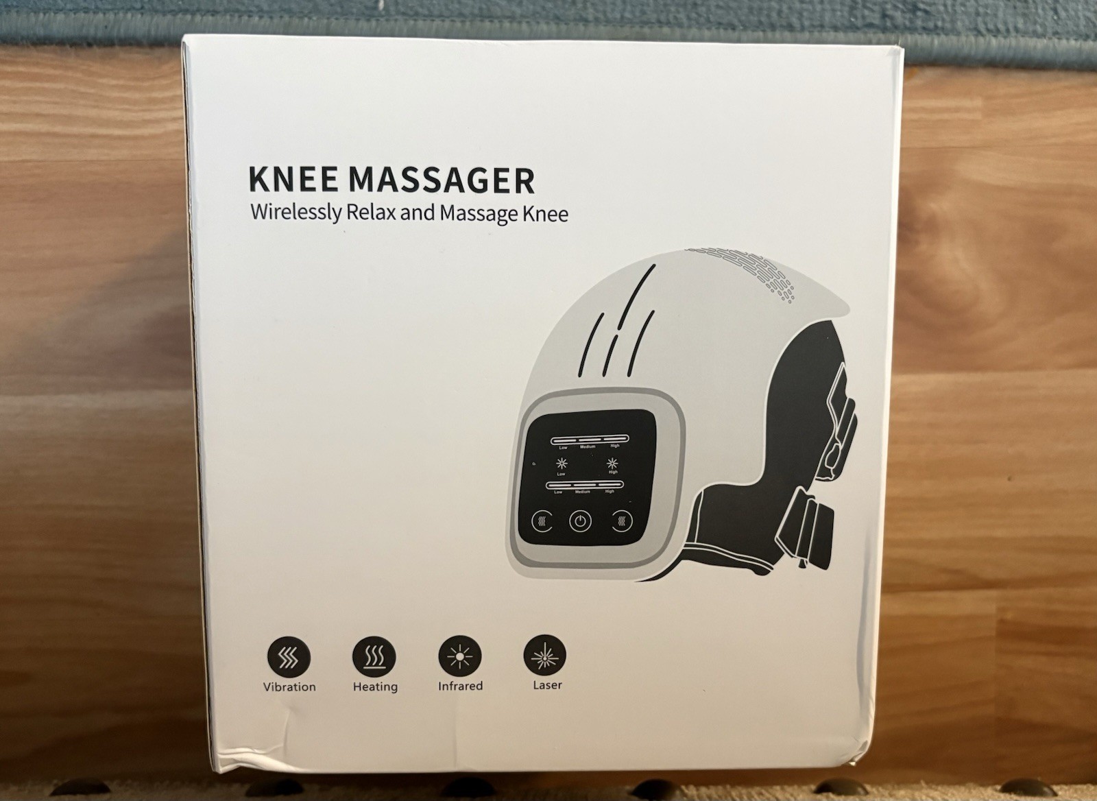 ROHS Cordless Knee Massager with Heat infrared Vibration Therapy Relief