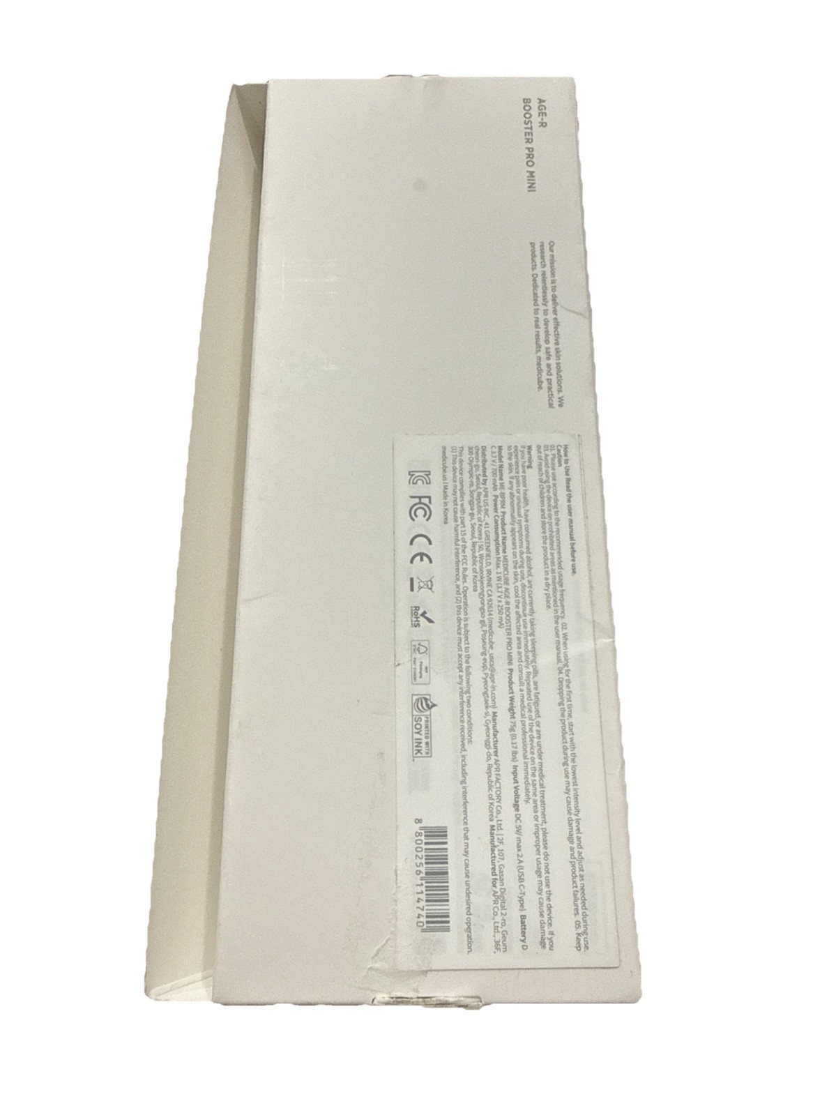 Medicube AGE-R Booster Pro Mini Skin Care Device White