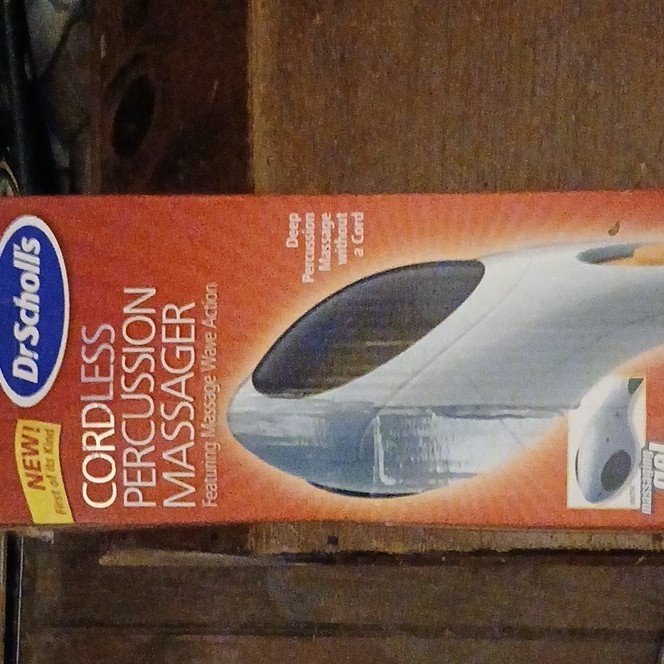 Dr. Scholl’s Cordless Percussion Massager DR7595 Handheld Rechargeable White