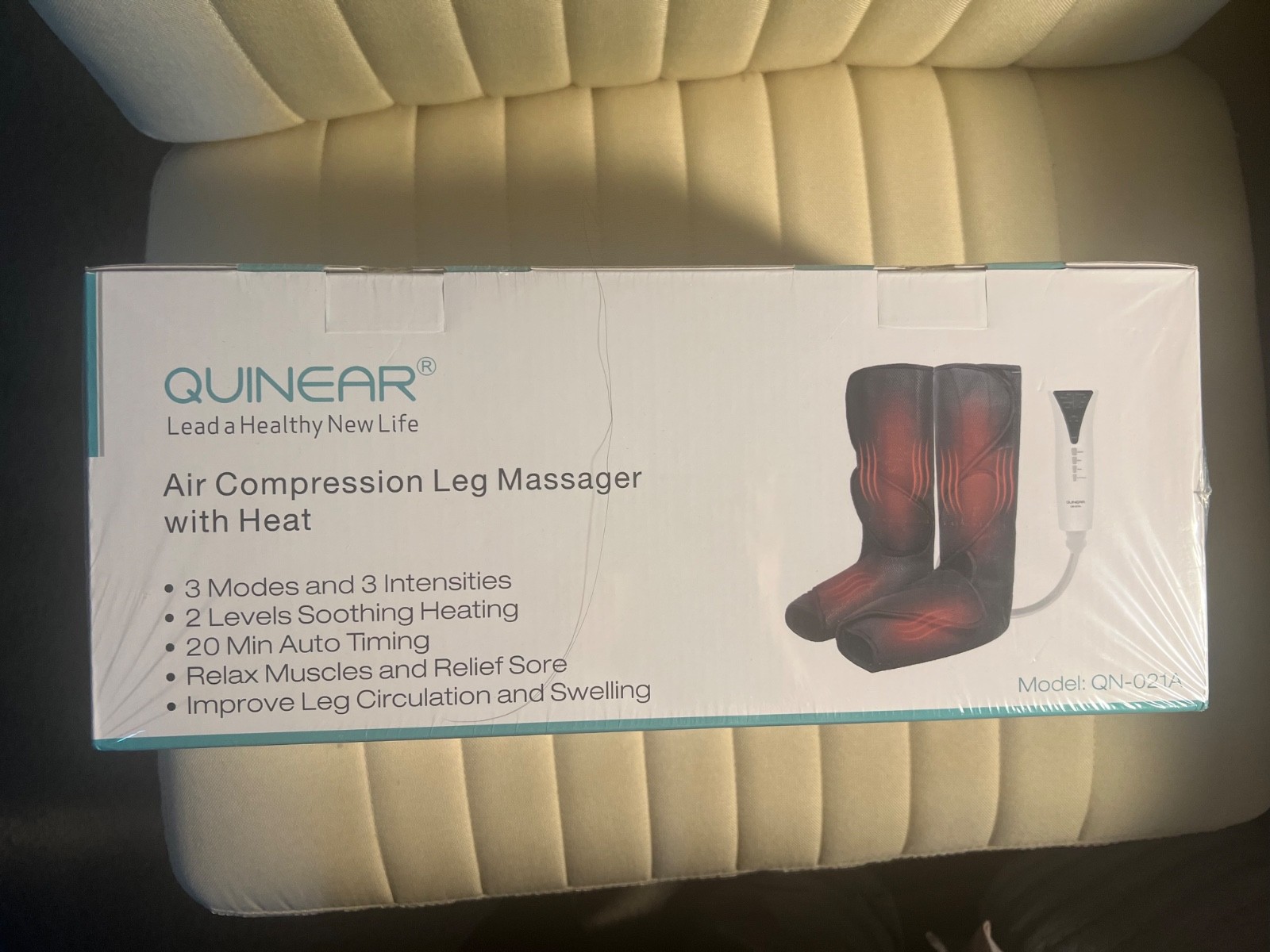 New Air compression leg massager with heat